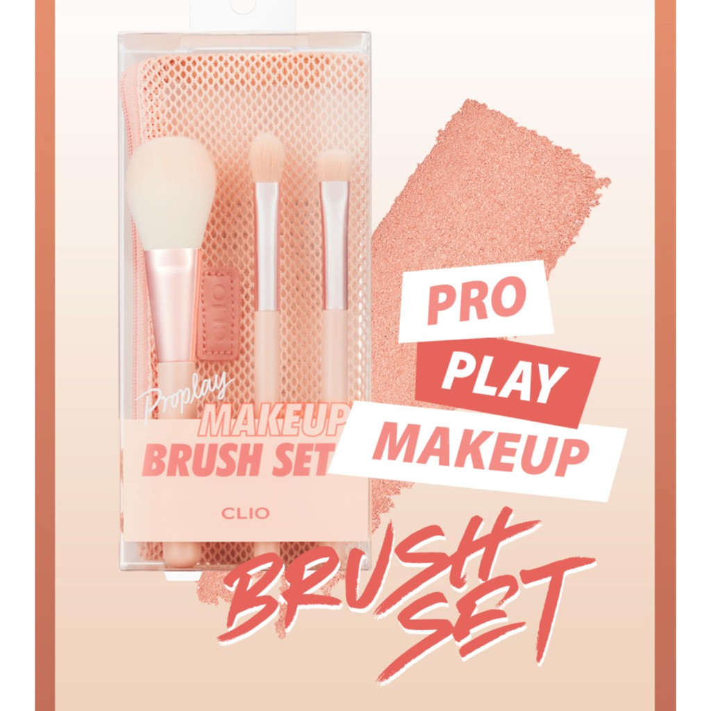 Bộ Cọ 3 Cây Clio Pro Play Makeup Brush