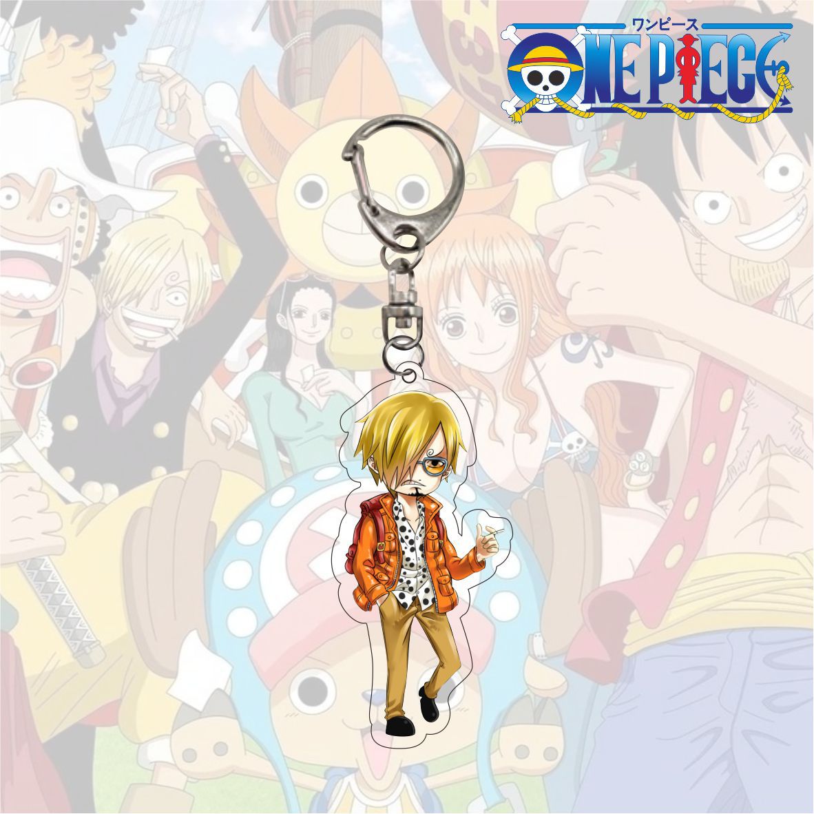 Móc Khóa Hình Các Nhân Vật Phim One Piece Cá Tính