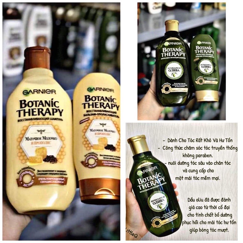 CẶP DẦU GỘI VÀ XẢ GANIER BOTANIC THERAPLY CỦA NGA