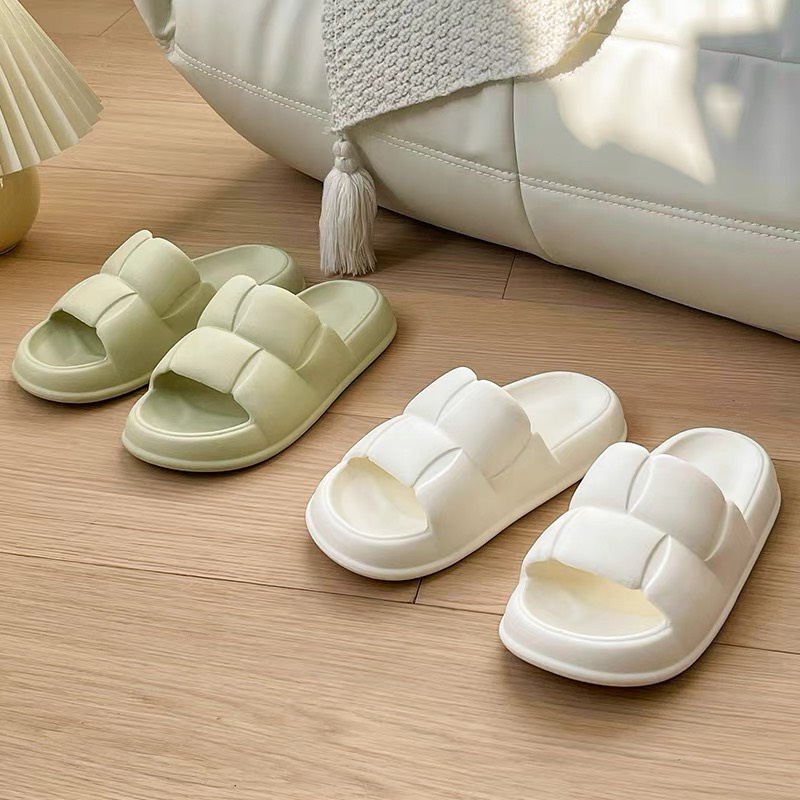Dép bánh mì nữ CHAO quai ngang chất liệu EVA đế cao nhẹ êm đi ở nhà đi chơi đẹp giá rẻ