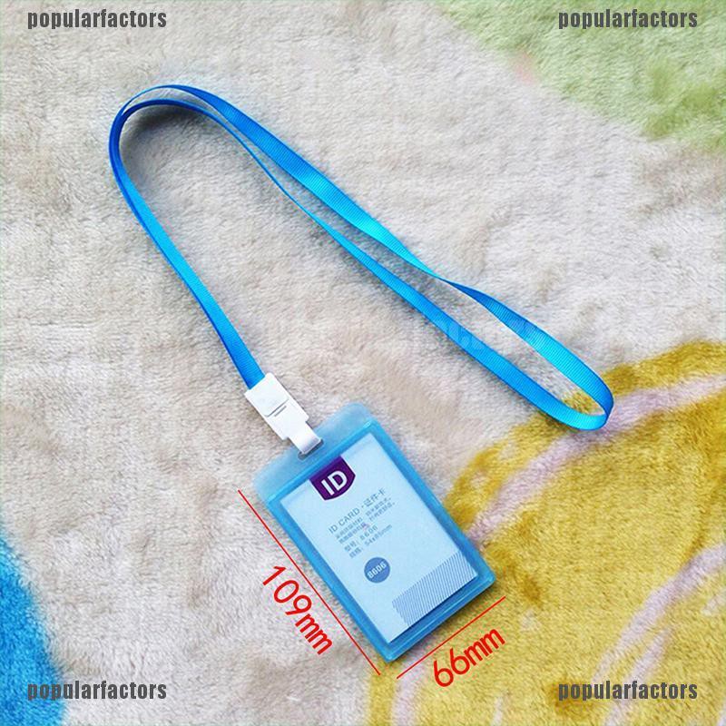 Bao đựng thẻ tên bằng nhựa có dây đeo cổ dễ thương