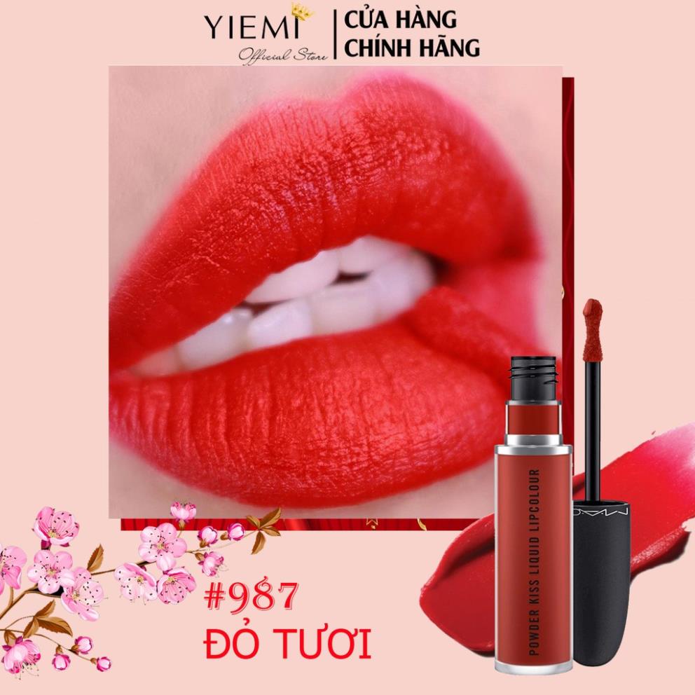 Son MAC POWDER KISS LIQUID LIPCOLOUR.  BAO CHECK CODE CHECK MÃ, BILL ĐẦY ĐỦ 👄