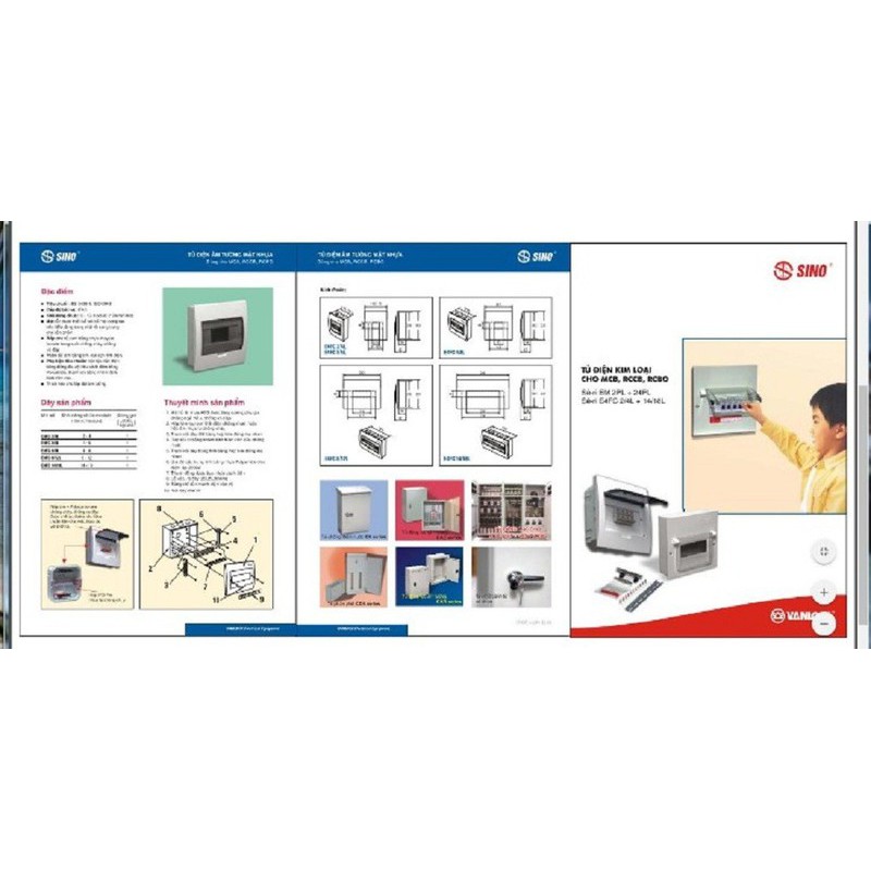 TỦ ĐIỆN KIM LOẠI ÂM TƯỜNG MẶT NHỰA CHỨA 2 MCB