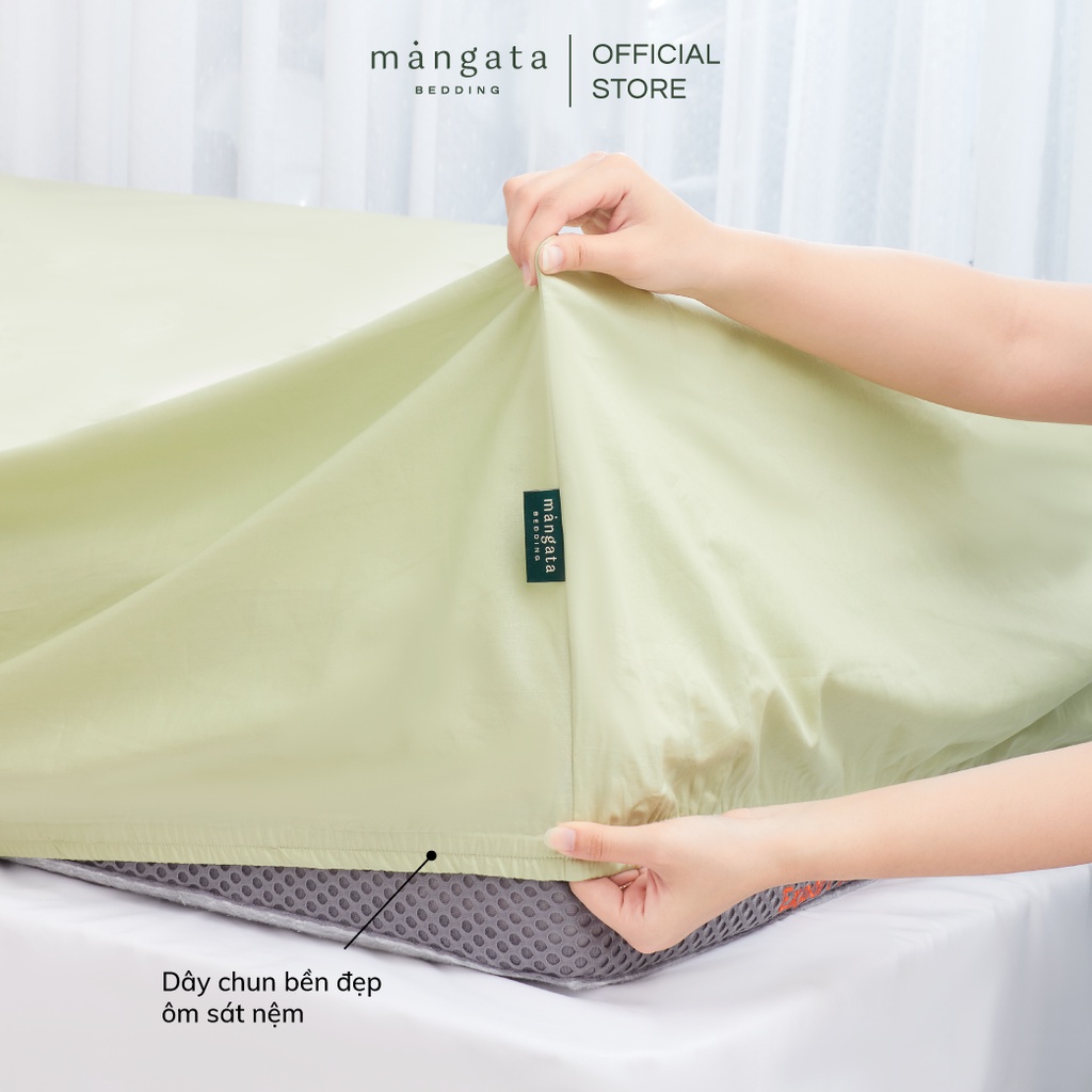 Bộ chăn ga gối Cotton Hàn Quốc size 1m8x2m thô lụa cao cấp nhiều họa tiết Mangata Bedding đủ size mềm mịn mát êm ái