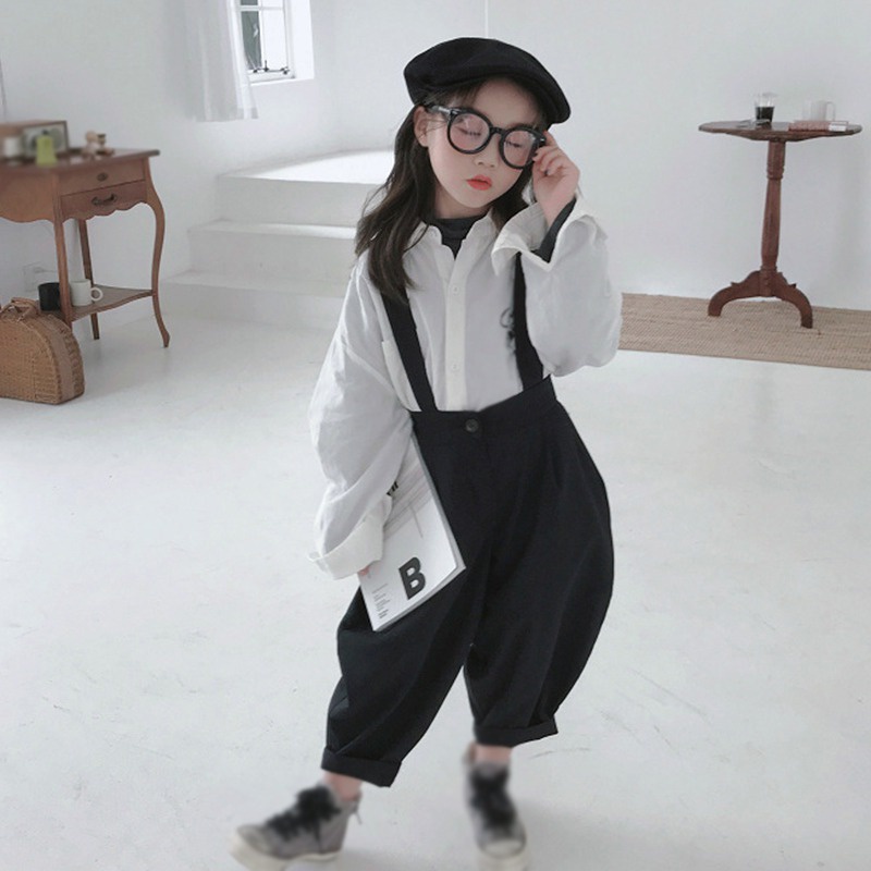 Áo liền quần Hai Dây Màu Trơn Thời Trang Mùa Hè Hàn Quốc Cho Bé Gái Se7en