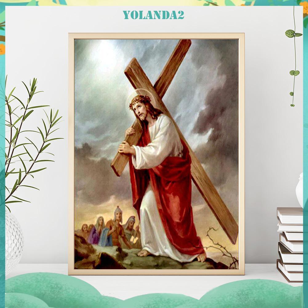 Bộ tranh đính đá 5D tự làm hình chúa Jesus