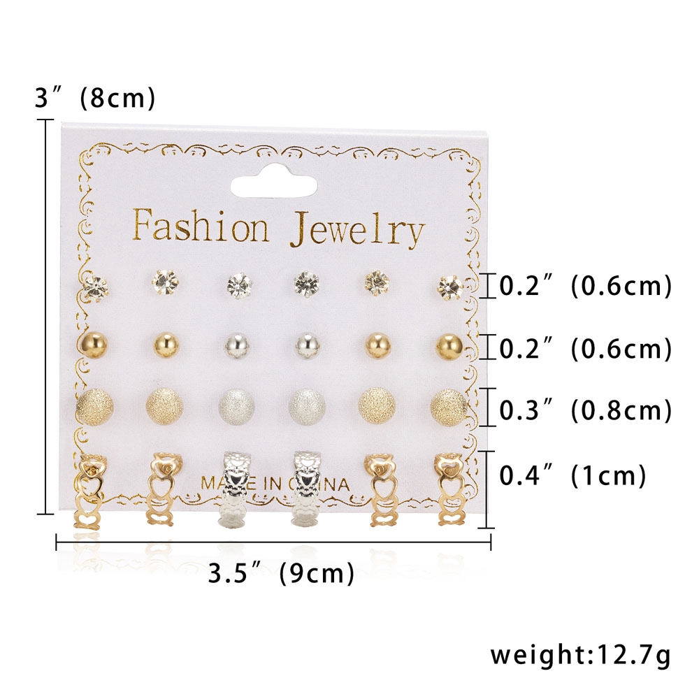 Set hoa tai đính ngọc trai nhân tạo lấp lánh thời trang