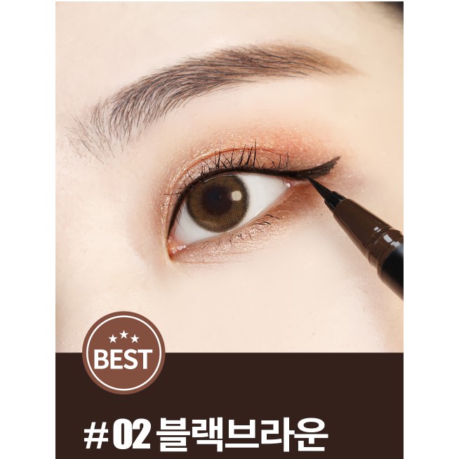 Bút Kẻ Mắt sắc nét siêu mảnh Superproof Fitting Brush Eyeliner 0.6g