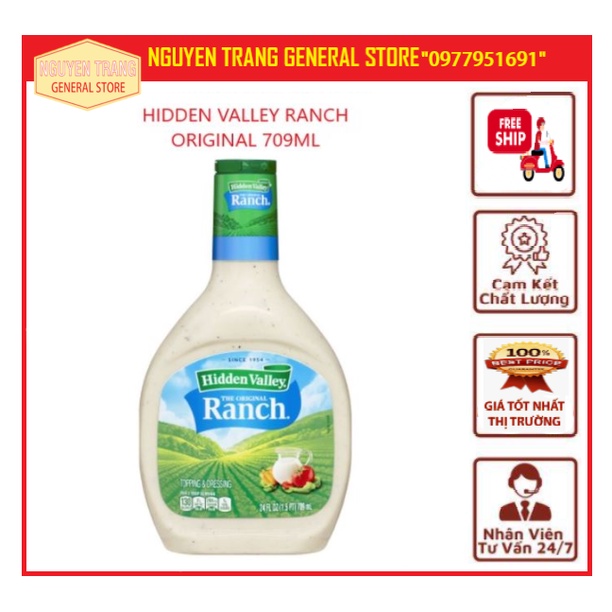 Sốt Hidden valley ranch original Kraft 236ml, 709ml
