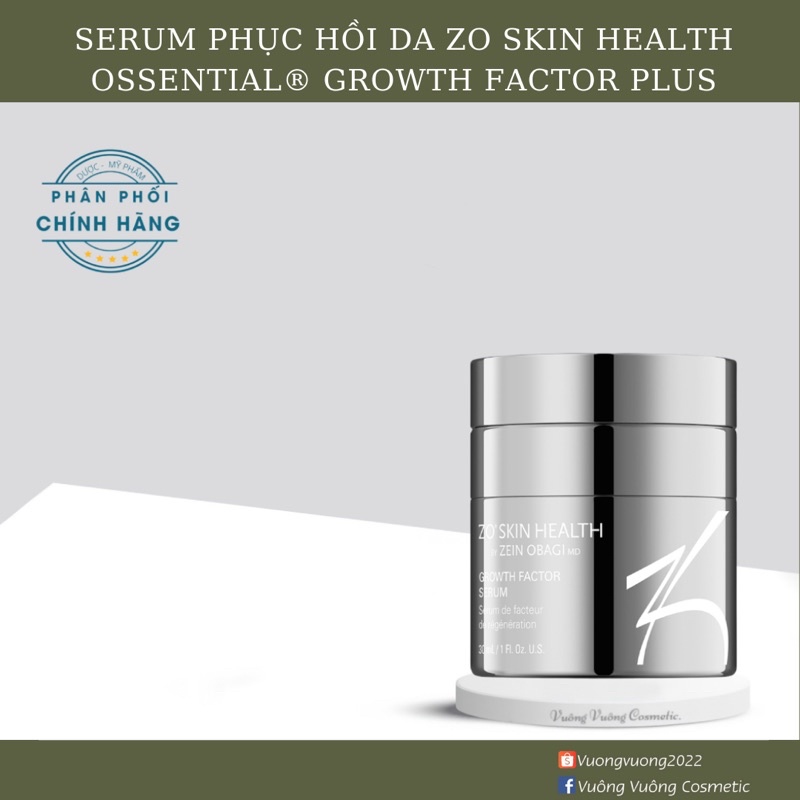Serum tái tạo da chuyên sâu ZO® SKIN HEALTH Growth Factor Serum Plus