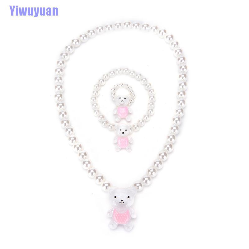 Set vòng cổ + vòng tay + nhẫn phong cách công chúa xinh xắn cho nữ