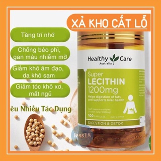 Mầm đậu nành Healthy Care Super Lecithin 1200mg Úc