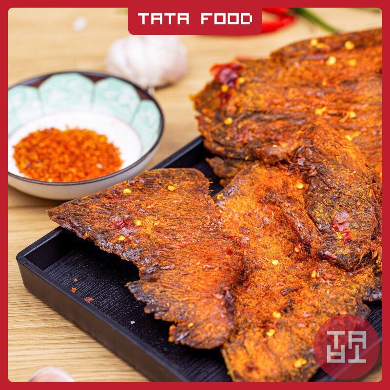 Khô bò miếng mềm 200g TATA Food đồ ăn vặt Hà Nội gói BMK2