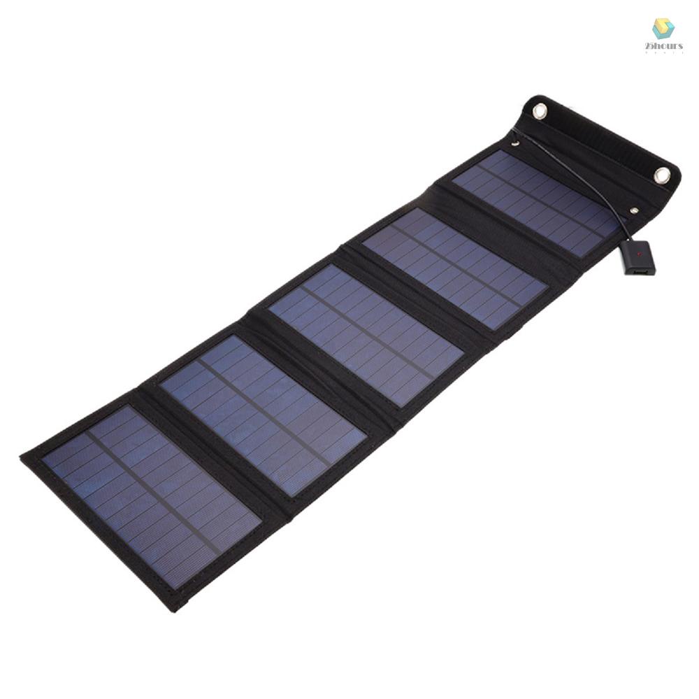 Tấm Sạc Pin Năng Lượng Mặt Trời Di Động Bằng Silicon 15W Cổng USB Có Thể Tháo Rời Cho Điện Thoại Di Động Ngoài Trời