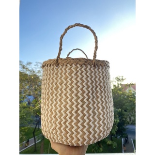 Giỏ cói đựng đồ - trồng cây - trang trí nhà cửa