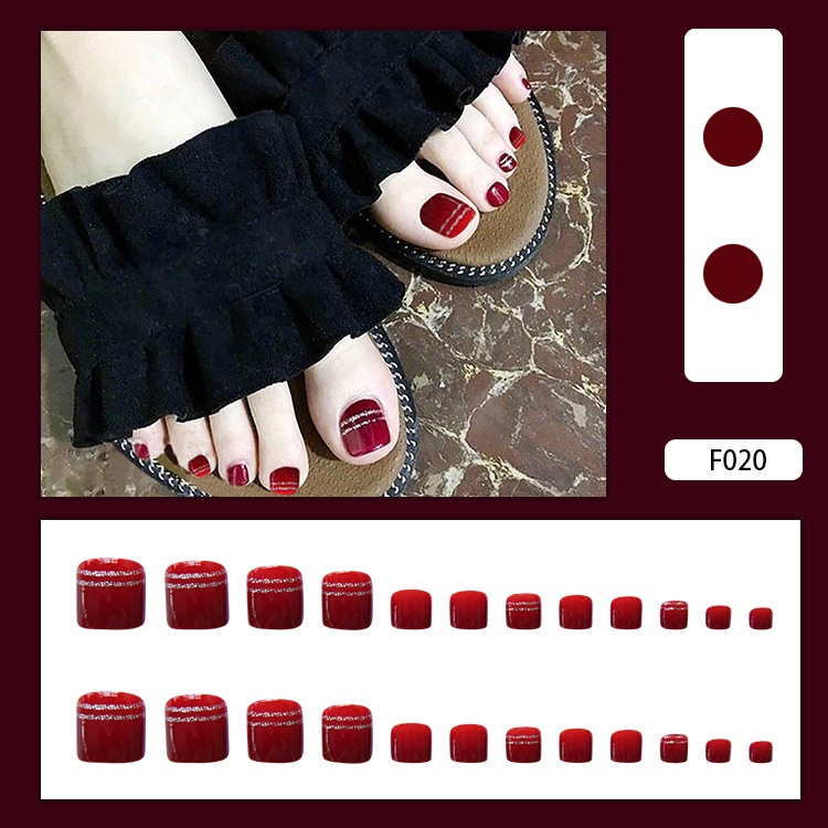 Móng Chân Giả Ngọt Ngào F014-F038