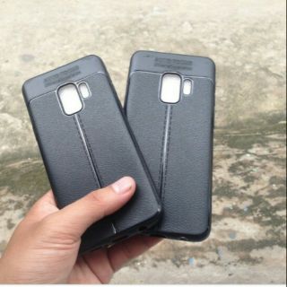 Ốp lưng dẻo vân da Auto Focus cho galaxy s9 plus