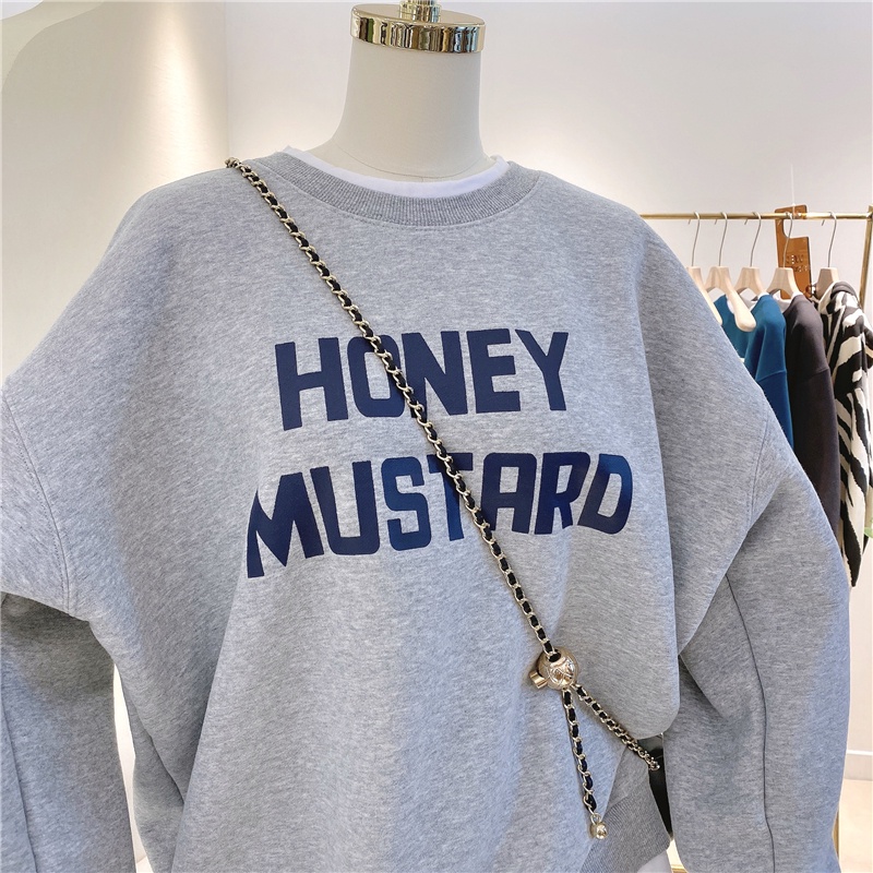 NRVP Áo Hoodie Dáng Rộng Thời Trang Hàn Quốc Đơn Giản Cá Tính Cho Nữ