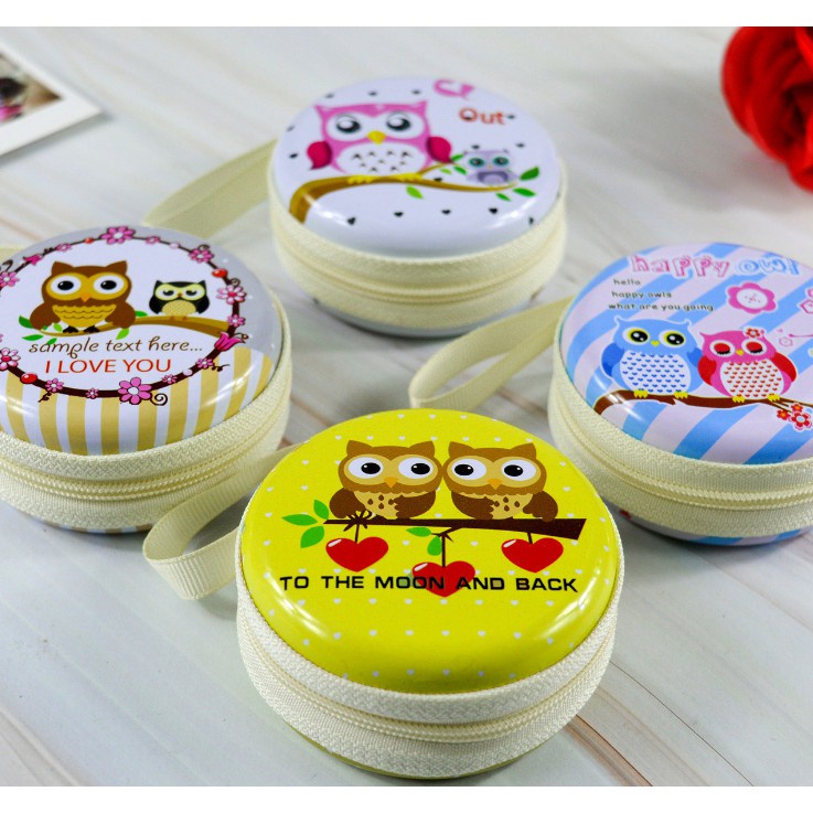 Túi Vi Mini Tròn Cú Mèo