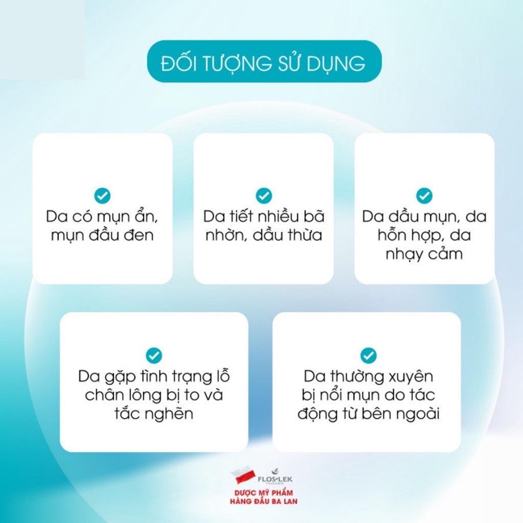 [Chính hãng] Sữa rửa mặt Floslek dành cho da dầu mụn giúp làm sạch sâu bụi bẩn bã nhờn