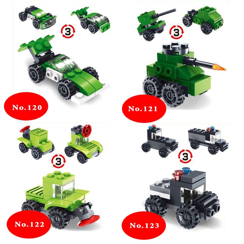 Đồ chơi lắp ghép các loại xe và thú Mini Lego Style