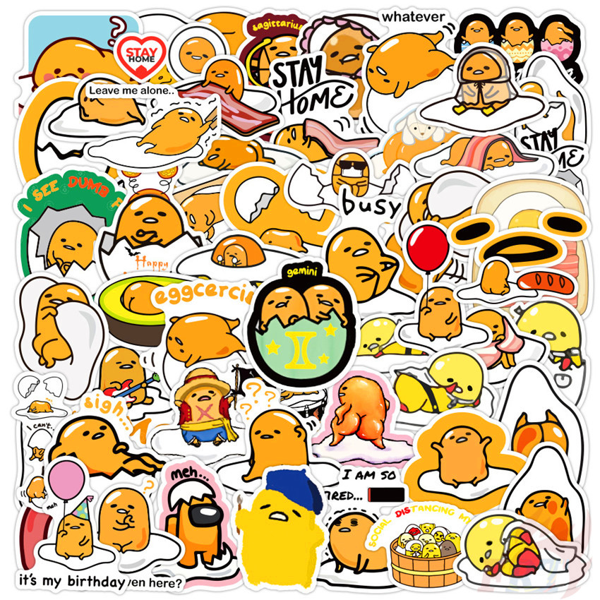 ❉ Gudetama - Series 02 Anime Stickers ❉ 60Pcs/Set DIY Fashion Luggage Laptop Skateboard Doodle Decals Stickers