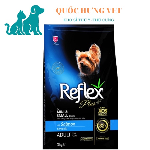 Thức ăn cho chó hạt cao cấp Reflex Plus Dog Mini Small/Medium Large bịch 3Kg
