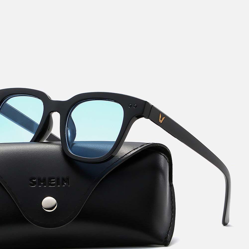 Kính Mát Vuông Nhiều Màu Đen Chống Tia UV400 Phong Cách Vintage