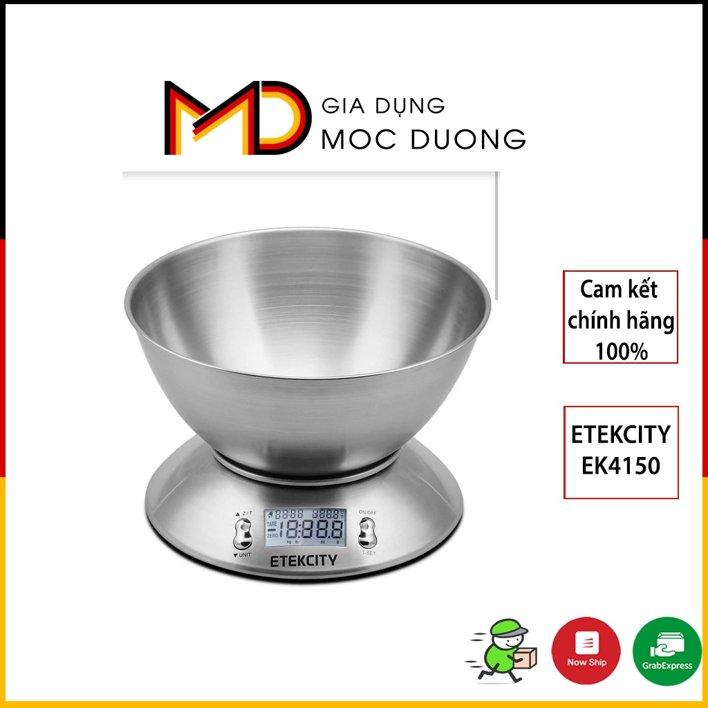 Cân thực phẩm nhà bếp ETEKCITY EK4150 có âu đựng [HÀNG ĐỨC]