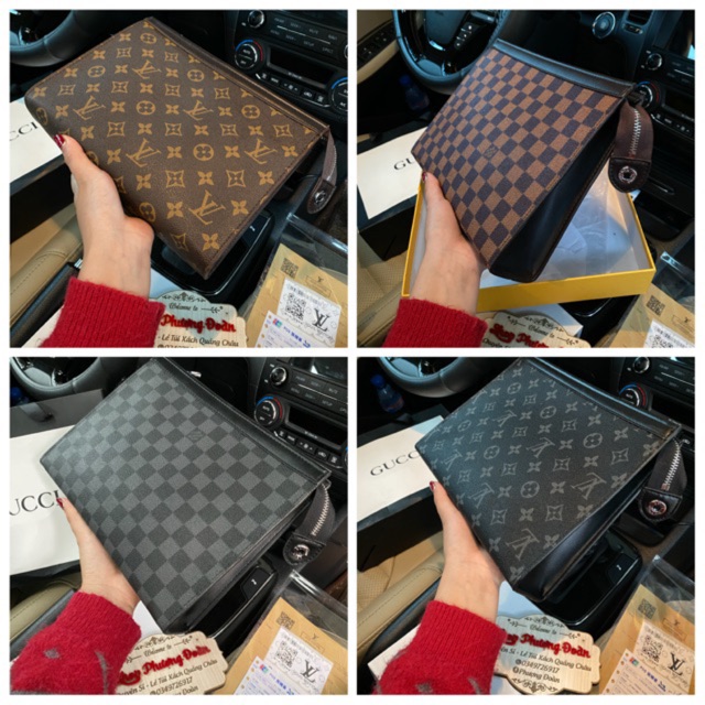Cluth cầm tay Eo Vi size 25 da đẹp kèm hộp ảnh thật chi tiết