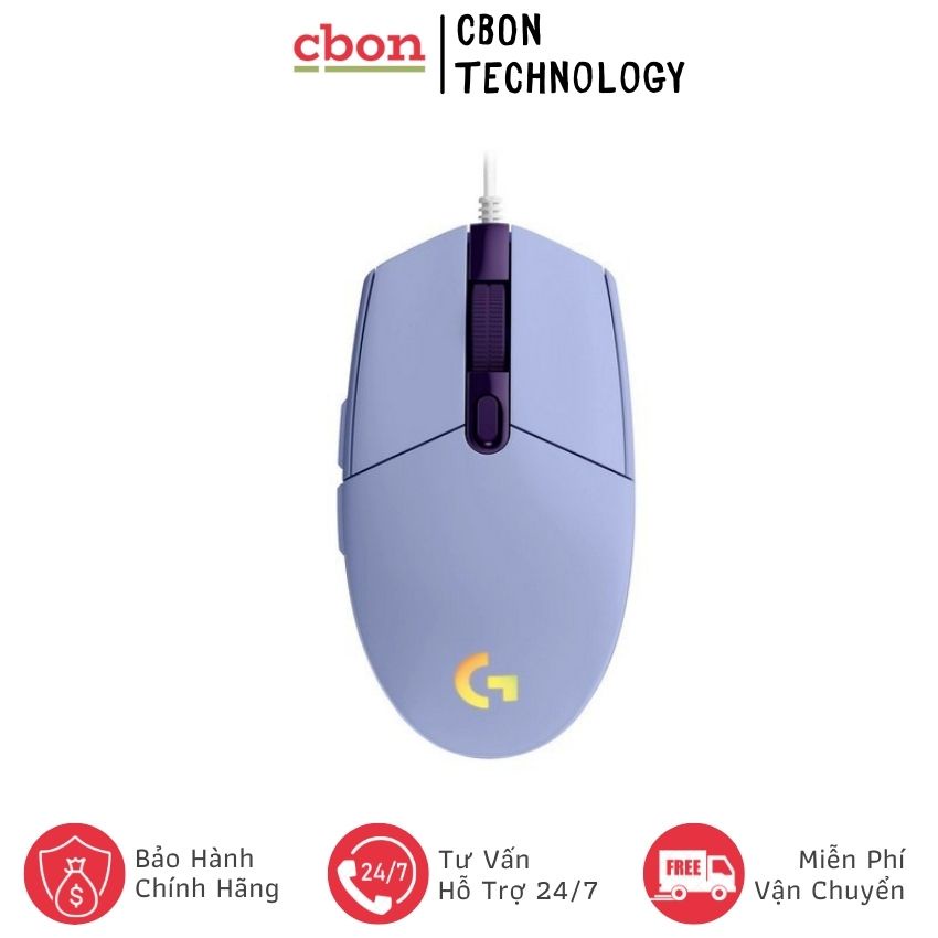 Chuột Logitech G203 LightSync -CBon Technology- CB070 Hàng Chính Hãng Giá Tốt, Bảo Hành 24 Tháng