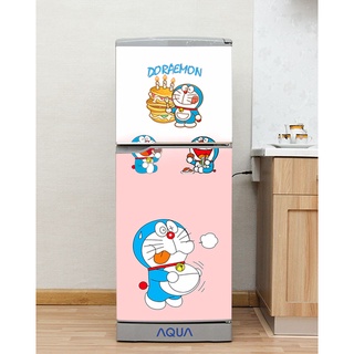 Decal dán Tủ Lạnh Doremon  chất liệu cao cấp