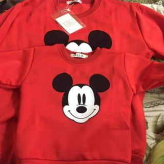 ÁO GIA ĐÌNH DÀI TAY MICKY(CHẤT NỈ BÔNG ẤM ÁP)