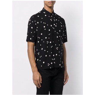 Slp - áo sơ mi nam nữ tay ngắn viscose sain.t lauren.t ô vuông, mềm mát, đủ tags, menswear womenswear shirt