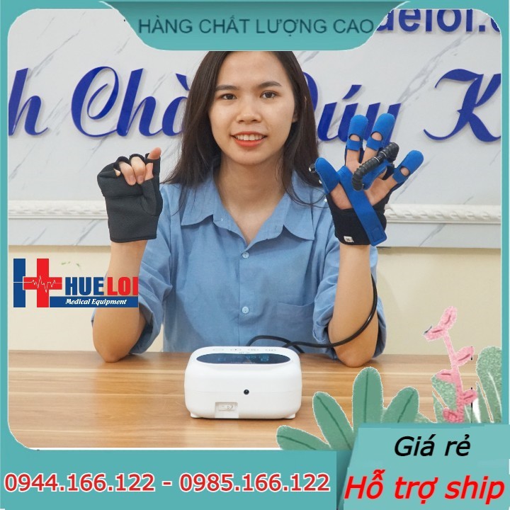 Gang tay robot phục hồi chức năng cho người tai biến, găng tay tập co duỗi bàn ngón tay