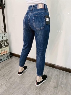 Quần jeans baggy xanh