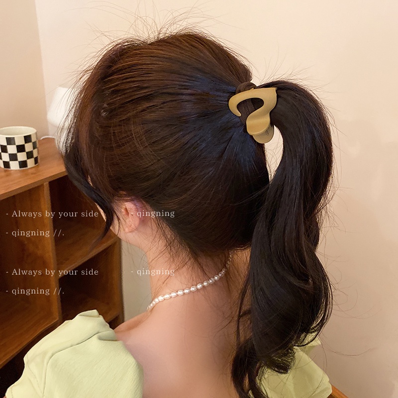 DREJEW Kẹp Tóc Càng Cua Lưng Cá Mập Bằng Acrylic Cỡ Nhỏ