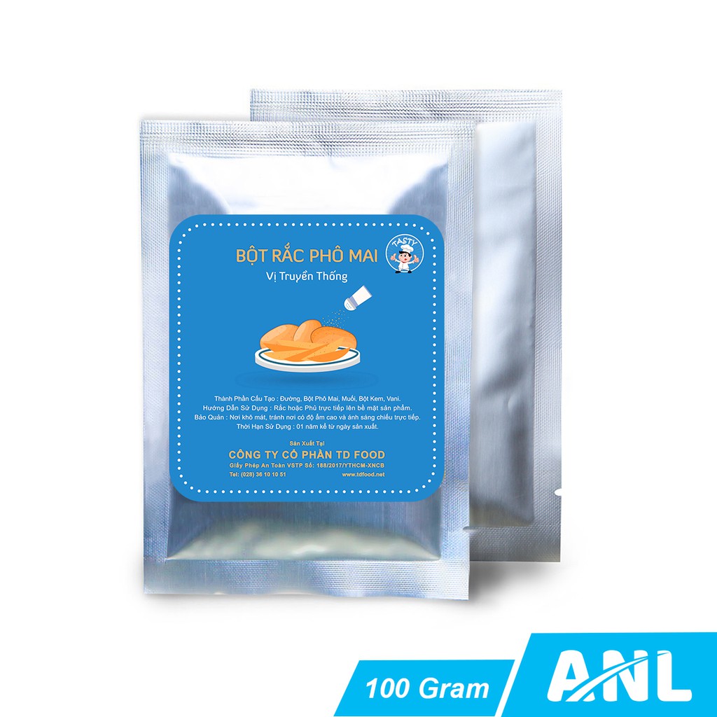 Bột Rắc Phô Mai Tasty - Vị Truyền Thống (100 Gram)