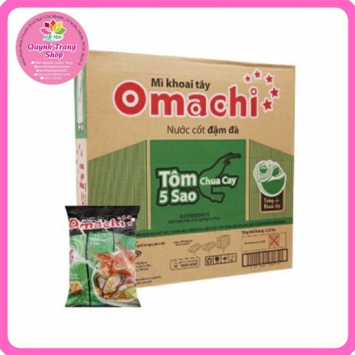 (Thùng 30gói) Mì omachi tôm chua cay 5 sao