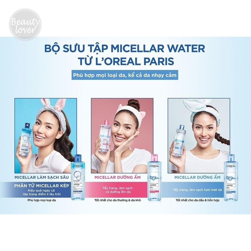 Nước tẩy trang Loreal 3-in-1 Micellar Water 400ml [Freeship] – Beauty Lover Nước Tẩy Trang Cho Mọi Loại Da | BigBuy360 - bigbuy360.vn