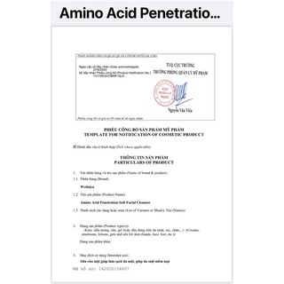 Sữa Rửa mặt Weilaiya Amino Acid