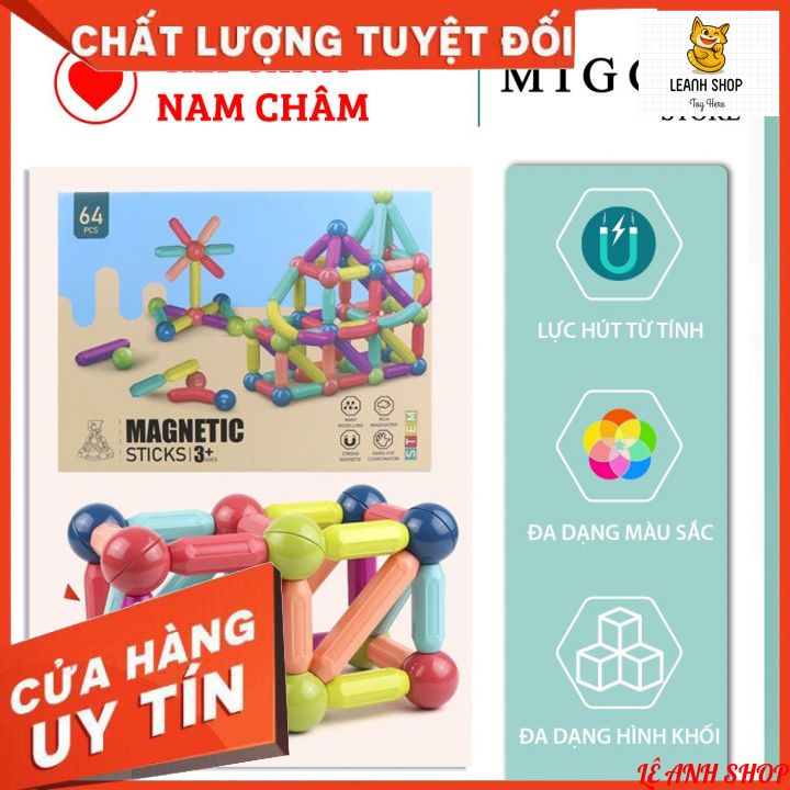 Đồ chơi lego lắp ráp xếp xình nam châm từ tính thông minh cho bé đồ chơi trẻ em phát triển trí tuệ