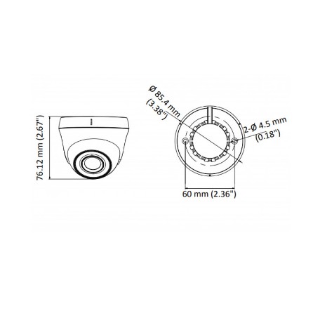 HIKVISION Camera An Ninh Ds-2Ce56H0T-Itpf 5mp Cctv Nhập Khẩu Chất Lượng Cao