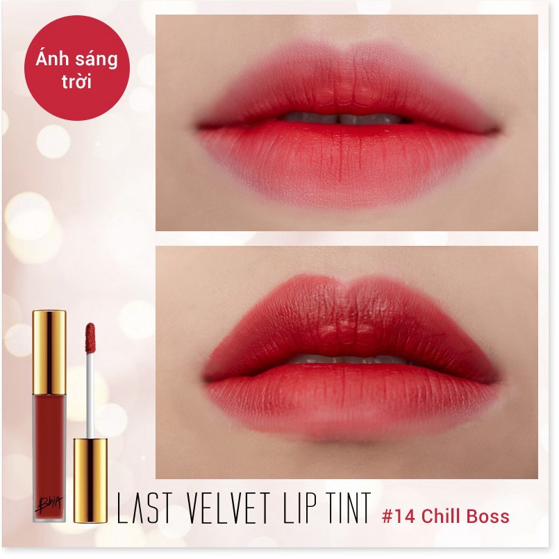 [Mã giảm giá] Son kem lì Bbia Last Velvet Lip Tint - 14 Chill Boss 5g (Màu đỏ lạnh)