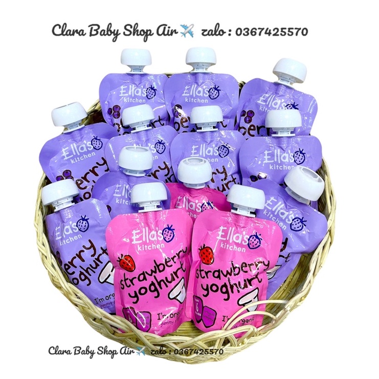 Sữa chua hy lạp Ella’s kitchen cho bé 6m của UK