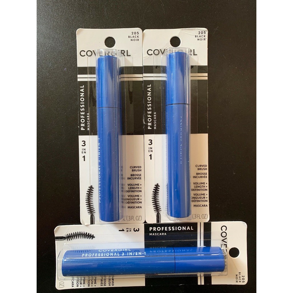 Cover girl Professional 3 IN 1 (205-Black Mascara) - Hàng nhập USA
