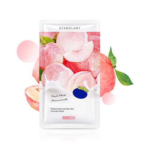 Mặt nạ ngủ Đào Venzen Peach Mask Chiết Xuất Quả Đào Thu Nhỏ Lỗ Chân Lông Dưỡng Ẩm Cải thiện da Princess Beauty