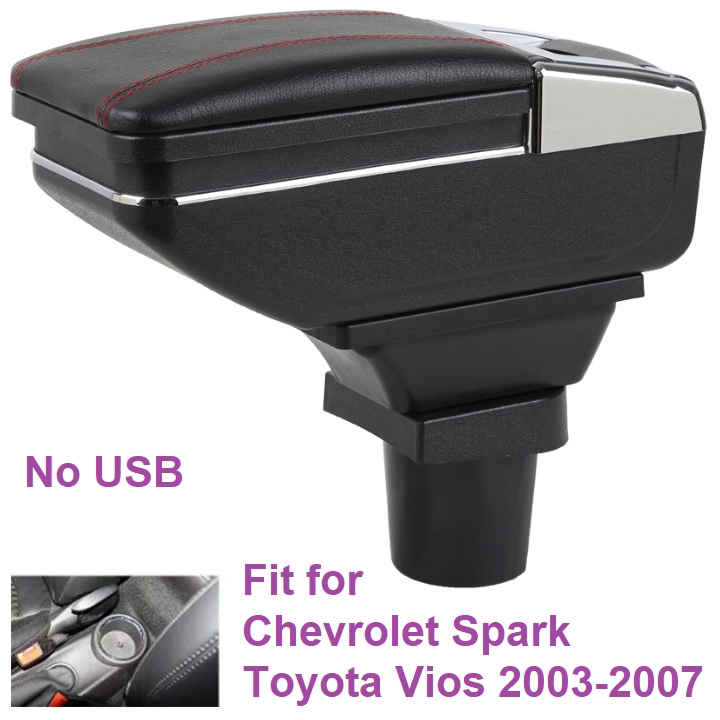 Hộp tỳ tay, đệm tỳ tay lắp cho xe Chevrolet Spark, Toyota Vios 2003-2007, Armrest box for Chevrolet Spark, Toyota Vios