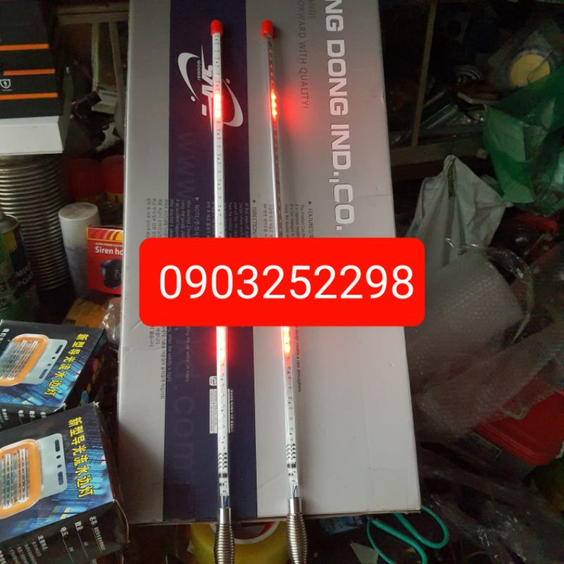 Đôi ăng ten nháy chạy 36 kiểu tự động 12v 24v trang trí xe cực đẹp