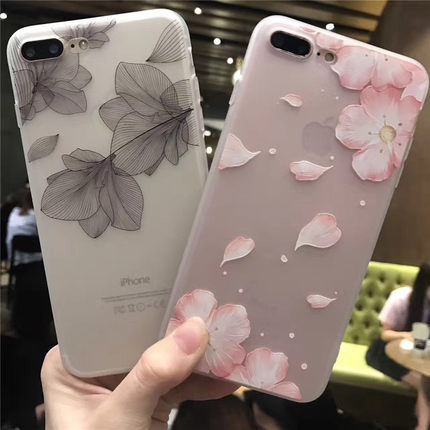 Ốp điện thoại silicon in hoa anh đào cho iPhone 11 12 Mini Pro Max 6 6s 7 8 Plus X XR XS Max